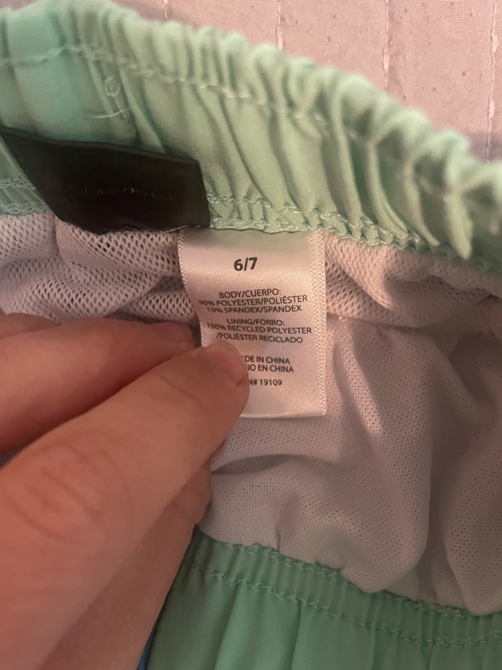 Baby Yoda Black & Blue Swim Trunks - Picture 2 of 2